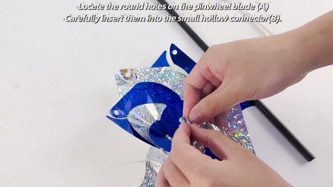 Hausse 10 Pack Reflective Pinwheels with Stakes (Assembly Required), Extra Sparkly Pin Wheel for Garden Decor, Bird Repellent Devices Deterrent to Scare Birds Away from Yard Patio Farm