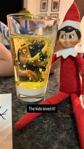 Britt Stone | Let it snow experiment! The kids loved this one! Here’s how: Fill the glass 2/3 full of vegetable oil. Then, in a different cup, Mix a... | Instagram