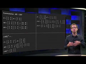 Matrices - commutation and transpose
