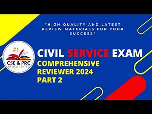Comprehensive Civil Service Examination Reviewer 2024 Part 2