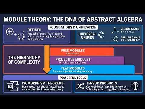 Module Theory: The DNA of Abstract Algebra | Free, Projective & Flat Modules Briefly Explained