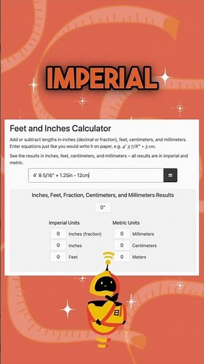Need to add or subtract feet, inches, or centimeters with zero hassle?