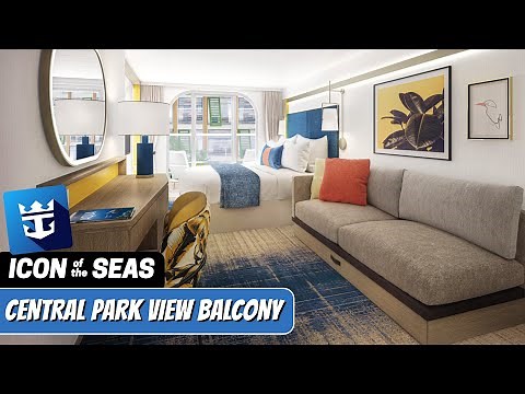 Icon of the Seas | Central Park View Balcony Walkthrough Tour | Royal Caribbean 2024 | 4k