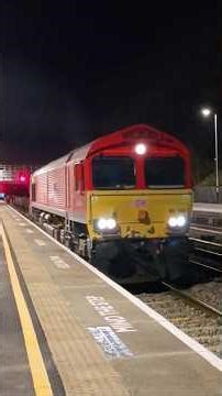 DB Cargo Class 66 Number 66186 Named Antony Slater Trashing Away With A Massive Steel Train