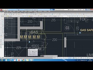 Make Gas Service Drawing for residential multi storey flats building in Auto CAD Part 2