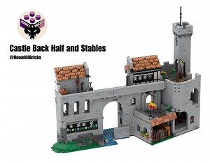 LEGO MOC-213746 Massive Castle - Castle Back Half and Stables (Castle 2025)