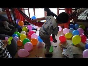 🎈🎈🎈みんなのお庭みっちゃんキッズガーデン子ども祭りにて風船割り大会②🎈🎈🎈