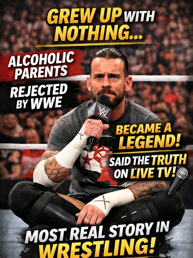 CM Punk Grew Up With Nothing. Then Did This 🎤 CM Punk grew up with nothing. Alcoholic parents. No money. WWE rejected him twice and called him unmarketable. He went away became a legend and came back and said everything they never wanted said live on air. The most real story in wrestling. 🎤 Follow for more stories they don't want trending. #CMPunk #WWE #Pipebomb #WWEHistory #fyp #viral #UKFYP #bestintheworld
