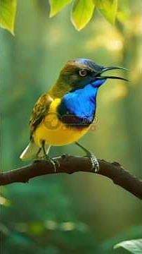 The Most Colorful Olive-backed Sunbird You've Ever Seen – Pure Beauty in Motion 🌺✨ #Shorts #sunbird