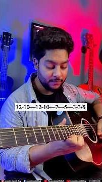 AJEEB DASTAN HAI YE | 1 STRING Easy Tabs For Beginners | Acoustic Awadh Boy | Guitar Tutorial | Tabs