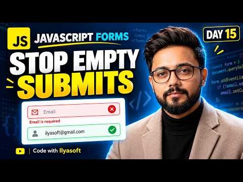 JavaScript Form Validation Tutorial: FormData, Regex & Errors | Day 15