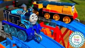 4.6K views · 98 reactions | It's a special Thomas and Friends 75th anniversary trackmaster push along race, on the Sodor Super Station Speedway! We're racing our favourite toy trains, including Diamond Thomas 75, for a chance to win a Thomas Minis blind bag! Another funny Thomas the Tank Engine family video on Kids Toys Play! | Kids Toys Play | Facebook