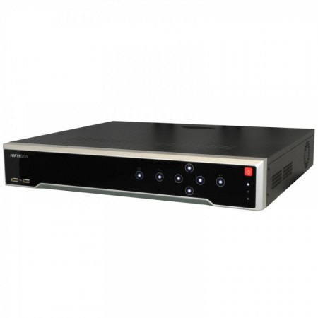 NVR Hikvision Pro Series DS-7716NI-I4/16P, 16 canale IP, rezolutie 4K, switch 16 porturi PoE integrat, suporta 4 HDD-uri, 2 iesiri HDMI independente, functii avansate VCA, ANPR, Heat Map, ideal pentru sisteme de supraveghere video profesionale