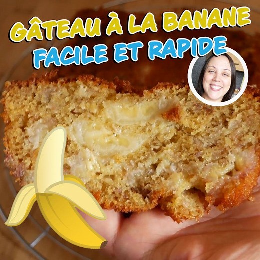 462K views · 7.1K reactions | Gâteau à la banane FACILE et RAPIDE  La recette, c'est juste ici  Pour 6 personnes : 3 oeufs 1 sachet de levure chimique Extrait de vanille 3 bananes (+1 si déco au dessus, facultatif) 150 gr de farine 150 gr de sucre roux (prélever 50 gr) 150 gr de beurre mou (prélever 50 gr) Taille du moule : 20x15x7 Four : 180°C pendant 35/40 min | Chocmiel cuisine | Facebook