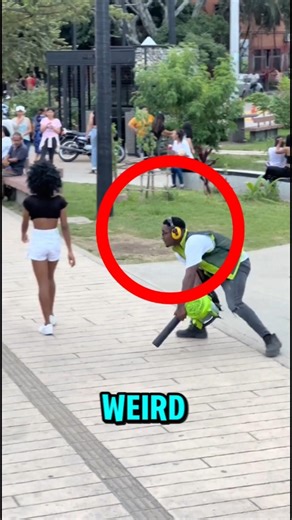 Leaf Blower EXPOSES Fake Hair 😳💨