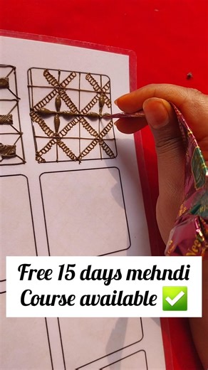 Easy bridal filling element for beginners step by step. how to fill check box #mehndi #vairal #shots