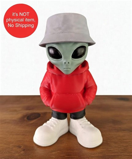 Alien Figurine STL File, 3D Printable Alien Toy, Figurine STL, Gamer Gift - Etsy Canada