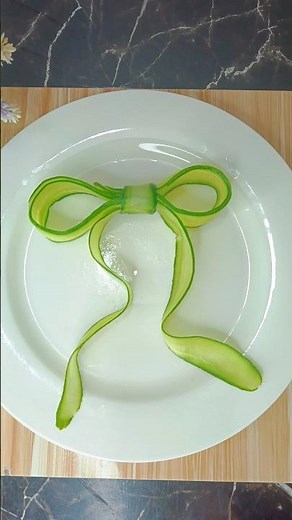 Cute 🎀Cucumber Decoration ideas for salad