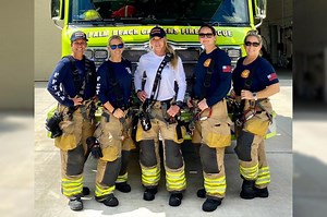 Crew of all-female firefighters makes history in Florida