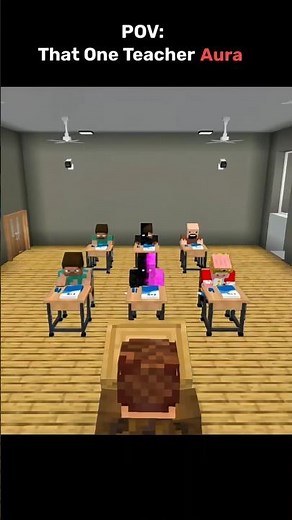 I Turned Minecraft Into An Angry School Teacher 🗿 #minecraft #memes