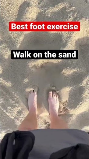 Best foot exercise. Walk on the sand #thruhike #plantarfasciitis #footpain #pct2023