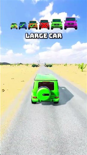 6 colorful G-Wagons try to break through the chain in BeamNG Drive — who will make it? Watch now!