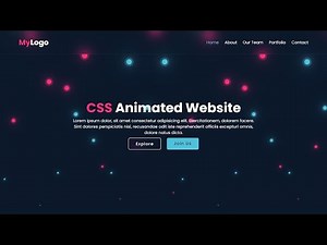 How To Create Animated Websites with HTML and CSS | Responsive Project 2024