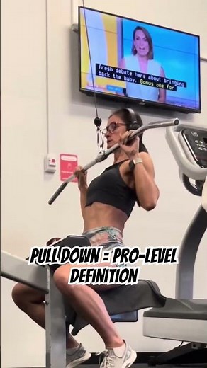 Lat Pull Down for Stage Ready Back 💪 Bikini Peak Week Training