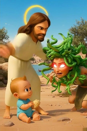 Medusa Meets the Halo Punch 👶✨🍇 | La mirada de piedra, final en uva 👶✨🍇