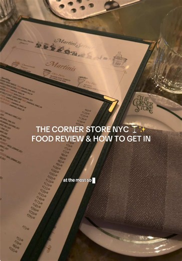 The Corner Store in NYC is one of the most sought after restaurants to eat at - so here’s my review and how I got a last minute seat here day of!!🤭✨🍸 Taylor Swift has great taste if I do say so myself 😌 And special shoutout to the guys we met at the bar - sharing is caring (especially when there’s so much yummy food to try 🤣) #newyorkcity #thecornerstore #thecornerstorenyc #nycrestaurants #nycfood