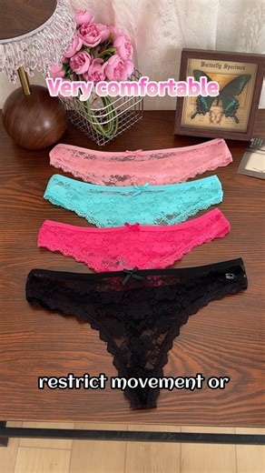 4-Pack Soft Lace G-String Thongs – Breathable Fabric #tummycontrolleggings #shapewearswimsuit #highwaisttummycontrolpantiesforwomen #womensundergarments #customunderwear #highwaistedtummycontrolshapewear #tummycontrolleggingd #flatteringloungewear #loungewearbra #highwaistedswimsuit #tiktokshopholidayhaul #tiktokshopblackfriday #tiktokshopcybermonday #crochet #thrifting #verão #thrift #gifts #tiktokholidayhaul #reseller