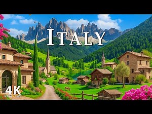 Flying Over Italy (4K UHD) - Breathtaking Natural Wonders with Relaxing Music