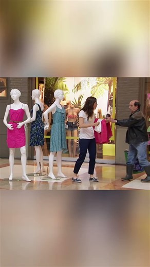 Woman Tries on Dress in Store Window! #shorts