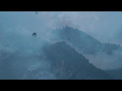 Mountain Rain and Mist for Relaxation Autumn Rain Sounds / 10 Min Rain Scene / Black Screen 8 Hours