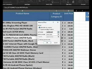 Advanced Excel Tutorial | Filter, Advanced Filter, Subtotal & Data Validation with Examples