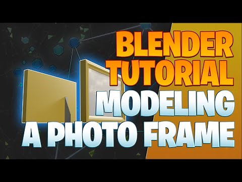 Modeling a photo frame - Blender Tutorial