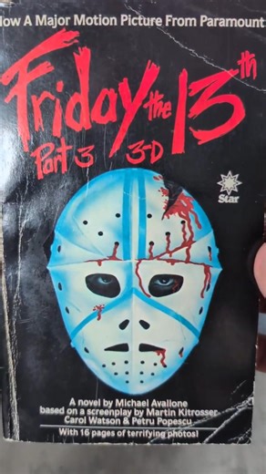 FRIDAY THE 13TH PART 3 (1982) by Michael Avellone #jasonvoorhees #movie #booktok