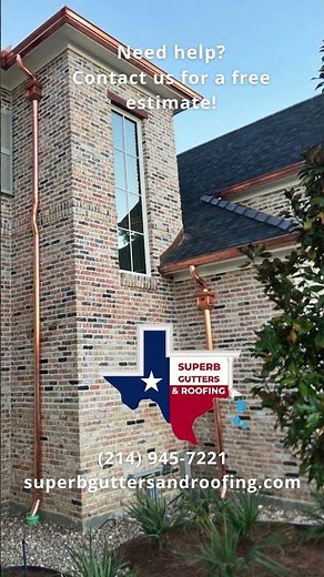 Copper Gutters Installation | Dallas–Fort Worth TX | Superb Gutters & Roofing