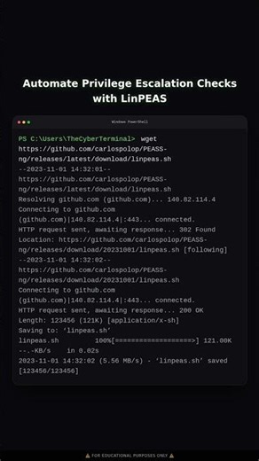 Automating Privilege Escalation Discovery with LinPEAS | Educational