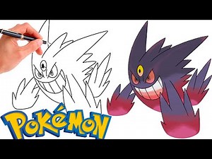 How To Draw MEGA GENGAR POKEMON | Mega Pokemons