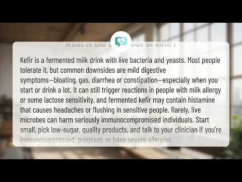 What is the downside of kefir? | Kefir Risks