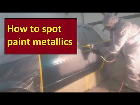 how to spot paint. Blending metallic paint