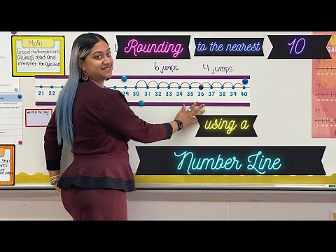 Rounding to the Nearest 10 using a Number Line