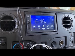 TOUCH SCREEN RADIO INSTALL | THE BOX TRUCK CONVERSION. Ford E350 aftermarket radio install