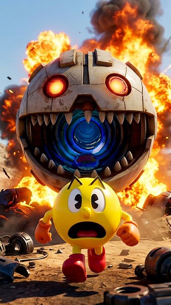 ROBOT PAC VS PACMAN