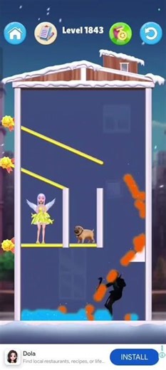 Makeover Pin3d game Pull the Pin Level 1843 | andriogamesplay | gamerzsnowy