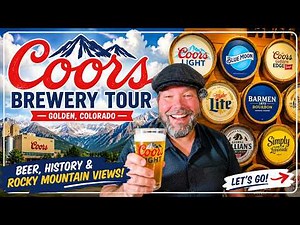 🍺 COORS BREWERY TOUR-Golden, Colorado | Inside the Largest Single-Site Brewery in the World! 🏔️
