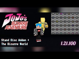 FINALMENTE! a melhor addon de JoJo para Minecraft 1.21.100 - Stand Disc Addon