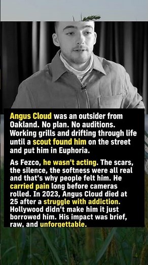 Angus Cloud's Heartbreaking True Story 💔 From Street to Stardom... Gone at 25