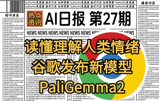 12月8日AI信息汇总 理解人类情绪的模型：PaliGemma2 | AI日报第27期
